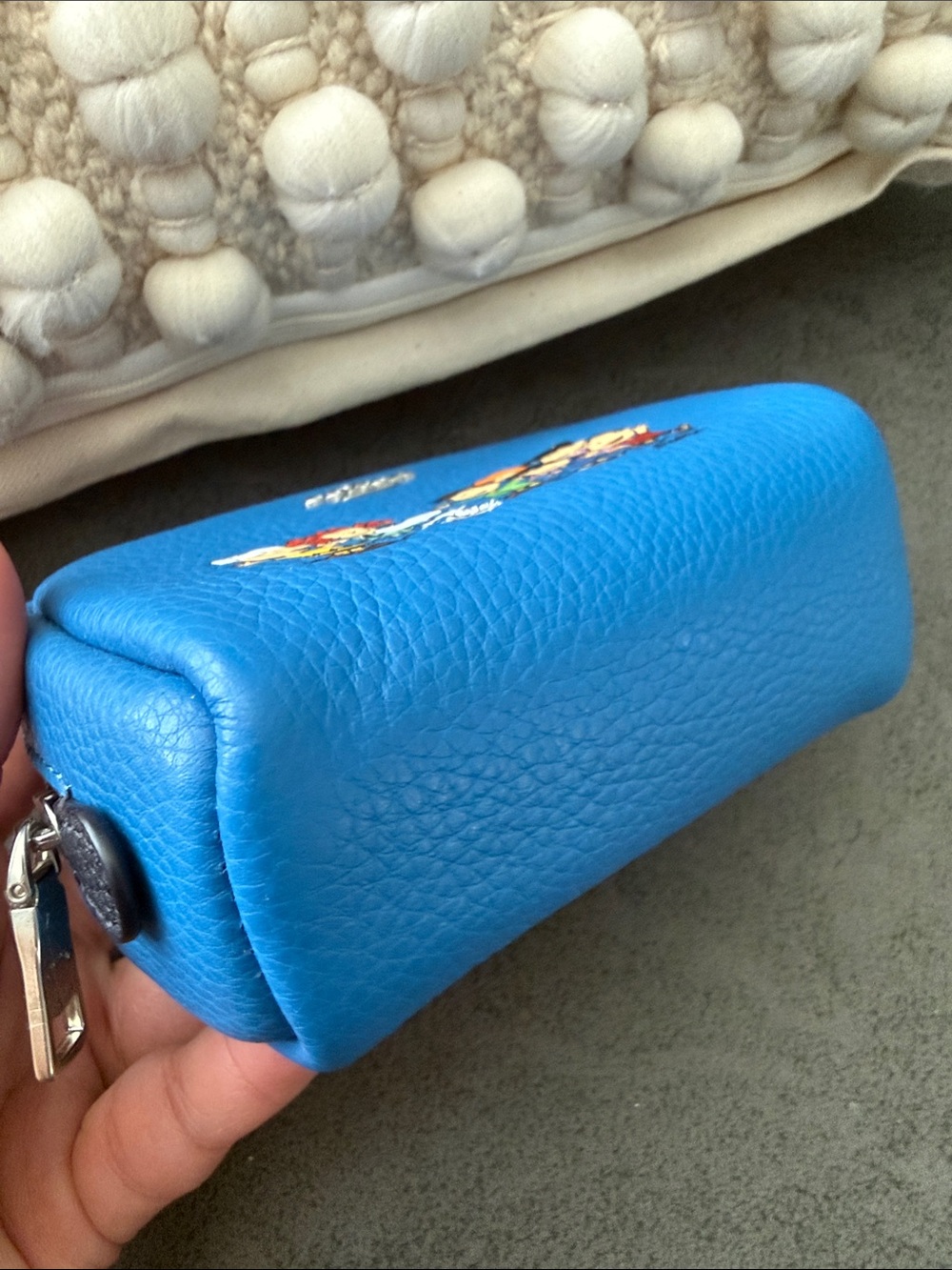 Coach Kids Blue Peanuts Mini Pouch - Picture 3 of 8